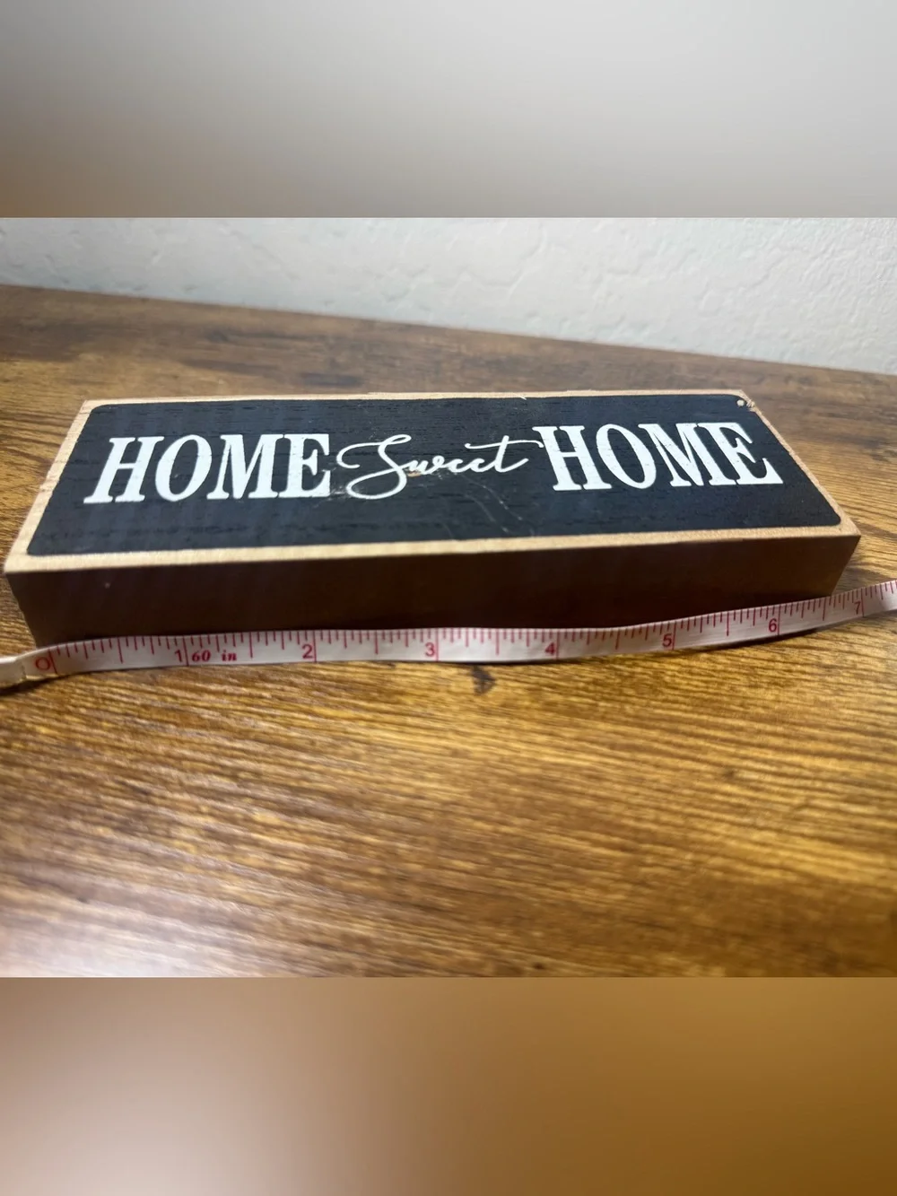 Home Sweet Home Rustic Wood Block Sign – Farmhouse Décor